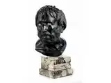 Untitled by Lebensgroßer Bronzekopf des Seneca, bronze, sold Dec 2018