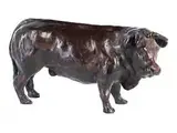 Untitled by Tischskulptur eines Stiers, bronze, offered Apr 2016