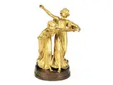 Tanzende und Spielende Mädchen by Ruffino Besserdich, bronze, offered Dec 2015