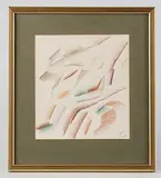 Abstract by Georgi Kovenchik, 1983, Pastel, sold Sep 2026
