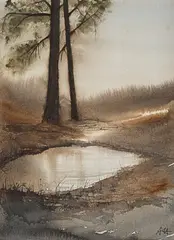 Untitled by Anna Hellströmer, watercolour, sold Sep 2026