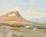 Mountain motif by Johan Bladh, Oil painting, sold Sep 2026
