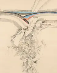 Untitled by Vive Tolli, Colour lithograph, sold Sep 2026