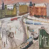 Square Viviani by Oidentifierad Konstnär, Oil painting, sold Sep 2026