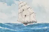 Ship motif by Lennart Engblom, Oil painting, sold Sep 2026