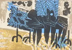 Composition by Vide Jansson, Colour lithograph, sold Sep 2026