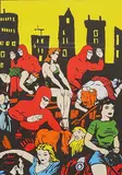 Fantomen i Stockholm by Carl Johan De Geer, Colour lithograph, sold Sep 2026