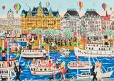 Söndagspromenad på Strandvägen by Gunilla Mann, COLOUR LITHOGRAPH, sold Sep 2026