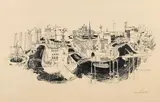 Stockholm motif by David Bracken, Lithograph, sold Aug 2026