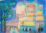 Moulin Rouge by Maurice Blanchard, Watercolour, sold Aug 2026