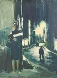 Smoke break by Oidentifierad Konstnär, Oil painting, sold Aug 2026