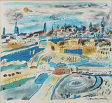 Untitled by Anders Fogelin, COLOUR LITHOGRAPH Slussen, sold Aug 2026