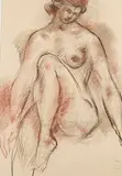 Study by Jules Schyl, 1952, Mixed media, sold Aug 2026