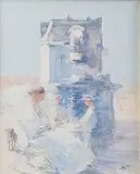 Square by Henrik Bager, 1982, Oil painting, sold Aug 2026