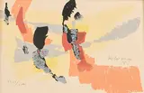 Composition by Okänd Konstnär, Colour lithograph, sold Aug 2026