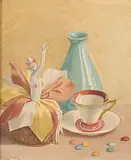 Still life by Albert Liedbeck, Oil painting, sold Aug 2026