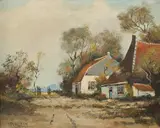 Untitled by Oidentifierad Konstnär, Oil painting, sold Aug 2026