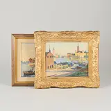 Untitled by Gunnar Zetterström, OIL PAINTINGS 2 pcs, sold Aug 2026