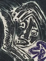 Untitled by Bengt Lindström, carborundum etching, sold Aug 2026