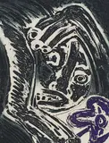 Untitled by Bengt Lindström, carborundum etching, sold Aug 2026