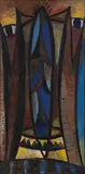 Untitled by Sadanand Bakre, Oil on board, sold Dec 2024