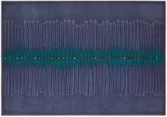 Untitled by Sohan Qadri, Ink, dye and incisions on paper, sold Dec 2024