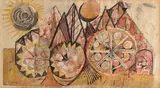 Three Wheels by Avinash Chandra, Coloured inks on paper, sold Dec 2024