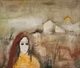 Untitled by Anjolie Ela Menon, Oil on canvas, sold Dec 2024
