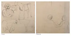 Untitled by Manjit Bawa, Pencil and charcoal on paper, sold Dec 2024