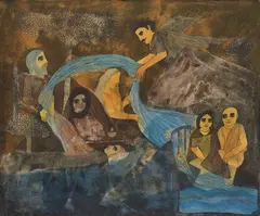 The Garment of Maya by Badri Narayan, 1994, Watercolour on paper, sold Dec 2024