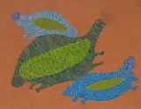 Untitled (Gond Art) by Jangarh Singh Shyam, 1994, Gouache on paper, sold Dec 2024