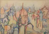 Untitled by Sadanand Bakre, Pastel on paper, sold Sep 2024