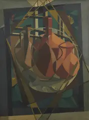 Earthenware by Jehangir Sabavala, Oil on canvas, sold Sep 2024