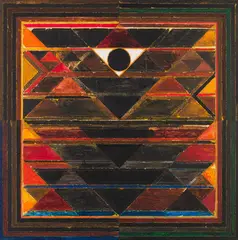 The Earth by S. H. Raza, Acrylic on canvas, sold Sep 2024