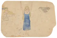 Untitled by Amrita Sher-Gil, Watercolour and pencil on paper, sold Sep 2024