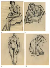 Untitled by Amrita Sher-Gil, Charcoal on paper pasted on mount board, sold Sep 2024