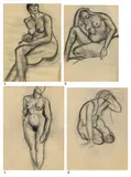 Untitled by Amrita Sher-Gil, Charcoal on paper pasted on mount board, sold Sep 2024