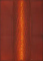 Untitled by Sohan Qadri, Ink, dye and incisions on paper, sold Sep 2024