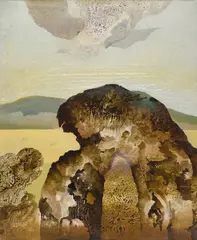 Untitled by Bimal Dasgupta, Acrylic on board, sold Sep 2024