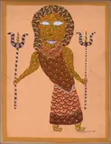 Untitled by Jangarh Singh Shyam, 1999, Acrylic on canvas, sold Sep 2024