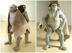 Imposter by Bharti Kher, Fiberglass, skin and gold plated necklace, sold Oct 2024