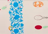 Operative Gestures­ II by Nusra Latif Qureshi, 2007, Mixed media on board, sold Oct 2024