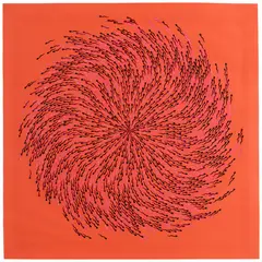 Untitled by Bharti Kher, 2005, Bindis on paper pasted on mount board, sold Oct 2024