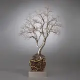 Untitled by Dhananjay Singh, Stainless steel wire and bronze, sold Oct 2024