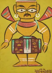 Untitled by Jamini Roy, Tempera on paper, sold Jun 2024