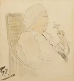 Untitled by Gaganendranath Tagore, Ink wash on paper, sold Jun 2024