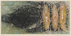 Untitled by Krishna Reddy, Etching and aquatint on paper, sold Jun 2024