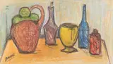 Untitled by Sadanand Bakre, Pastel on paper, sold Jun 2024