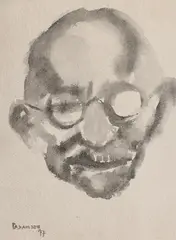 Untitled by Akbar Padamsee, Watercolour on paper, sold Jun 2024