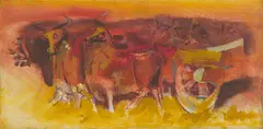 Untitled by M. Sivanesan, Oil on canvas, sold Jun 2024